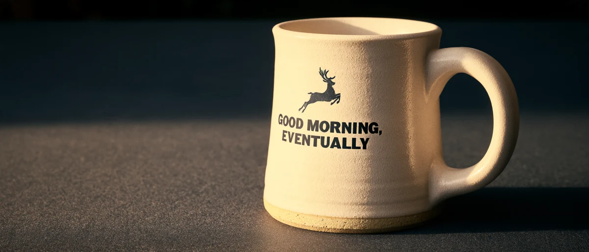 Good morning. Eventually, everyday mug