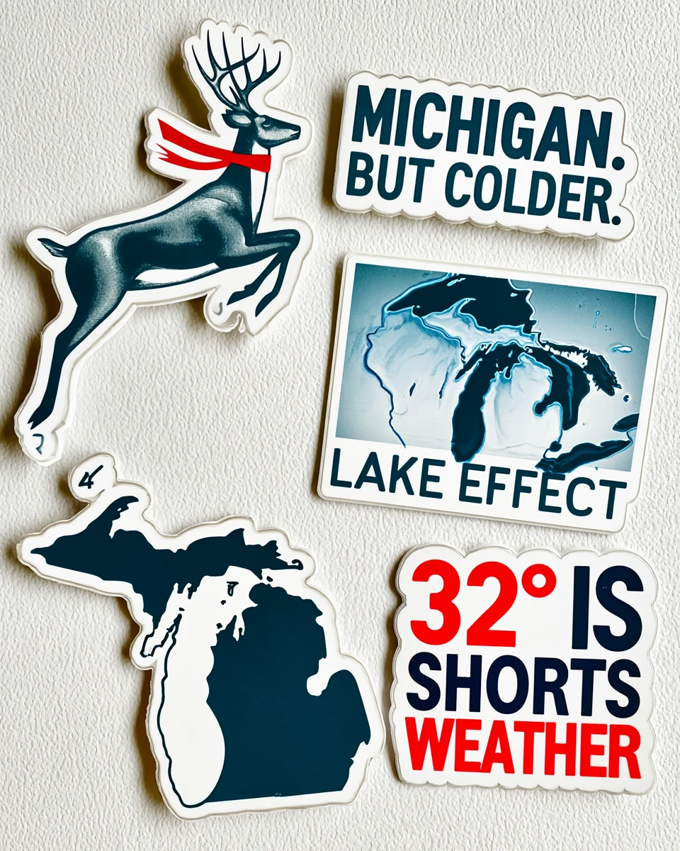 Good cold, small scale, sticker set of five