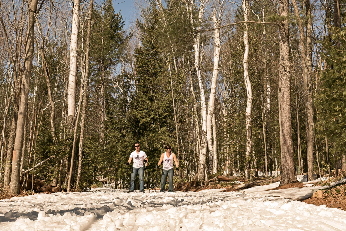 Winter setting artwork accompanying Love, on a Slight Incline
