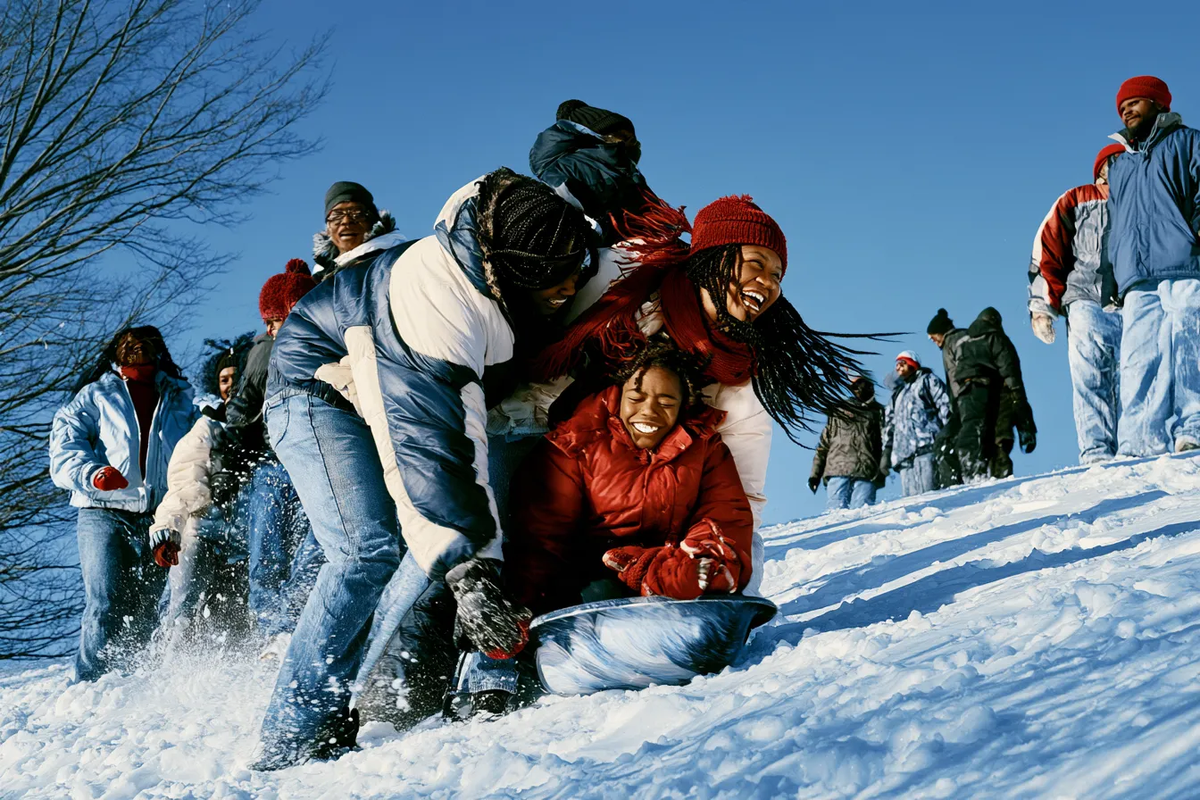Winter setting artwork accompanying The Hill Was Never That Big